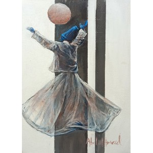 Abdul Hameed, 12 x 18 inch, Acrylic on Canvas, Figurative Painting, AC-ADHD-066